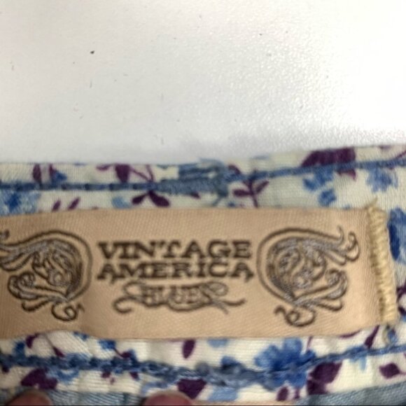 VINTAGE America Chambray Pants Size 8 - Picture 2 of 8